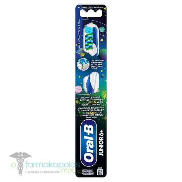 Oral-B Junior Extra Soft Παιδική Οδοντόβουρτσα για 6+ Χρονών, 1τεμ