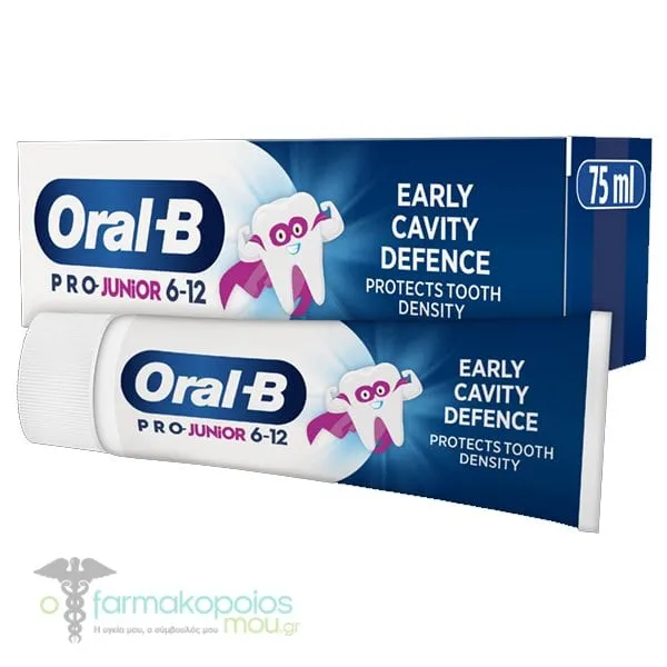 Oral-B Pro Junior Early Cavity Defence Toothpaste 6-12Y, 75ml
