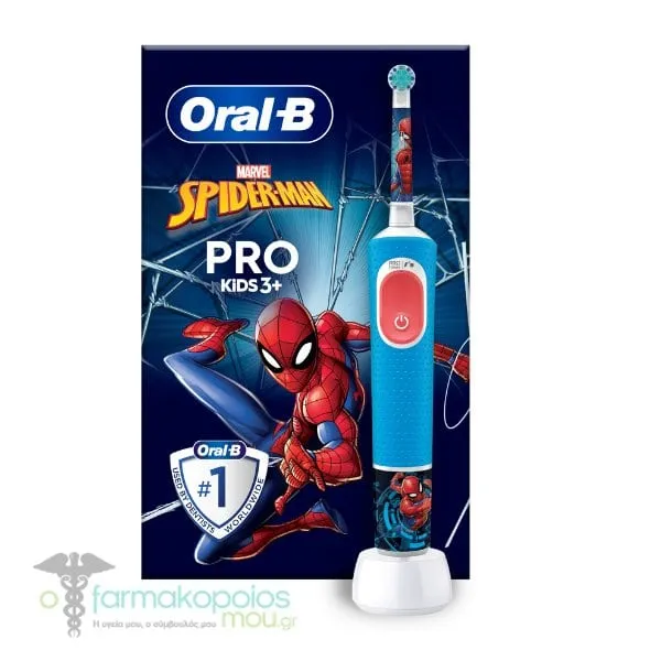 Oral-B Pro Kids Electric Toothbrush Spiderman Special Edition 3Y+, 1pc