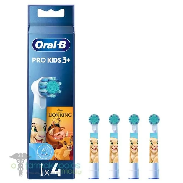 Oral-B Pro Kids Toothbrush Heads The Lion King 3y+, 4pcs