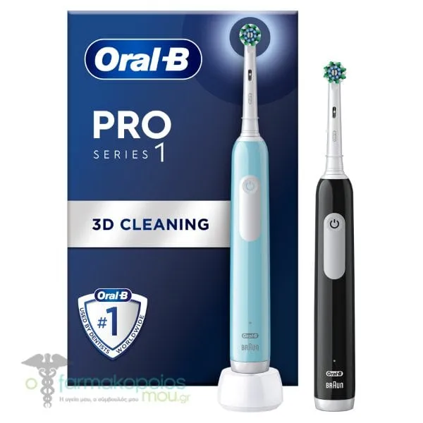 Oral-B Pro Series 1 Duo Electric Toothbrush Electric Toothbrushes Blue & Black, 2pcs