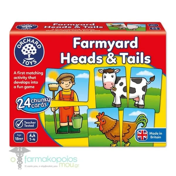 Orchard Toys Farmyard Heads & Tails 18m+, 1pc