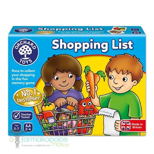 Orchard Toys Shopping List 3-7y, 1pc