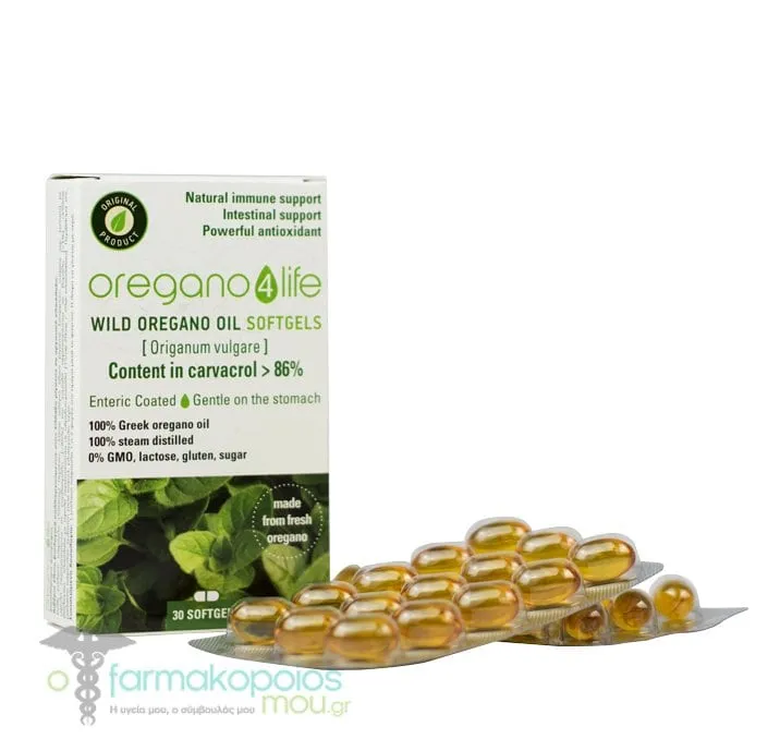 Oregano4Life Wild Oregano Oil 10%, 30softgels