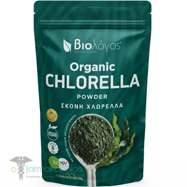 Βιολόγος Organic Chlorella Powder, 100gr