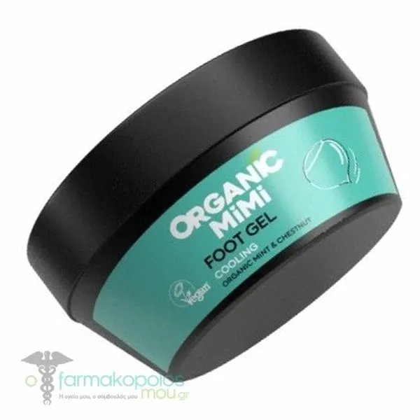 Organic Mimi Δροσιστικό Τζελ Ποδιών με Μέντα & Αγριοκαστανιά, 50ml