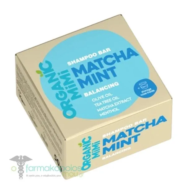 Organic Mimi Matcha Mint Στέρεο Σαμπουάν Εξισορρόπησης, 50g
