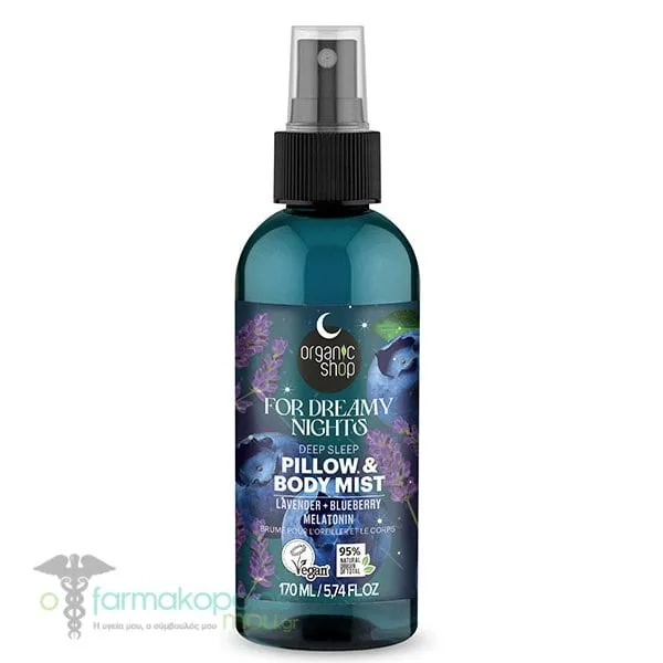 Organic Shop by Natura Siberica Deep Dreamy Night Pillow & Body Mist, 170ml
