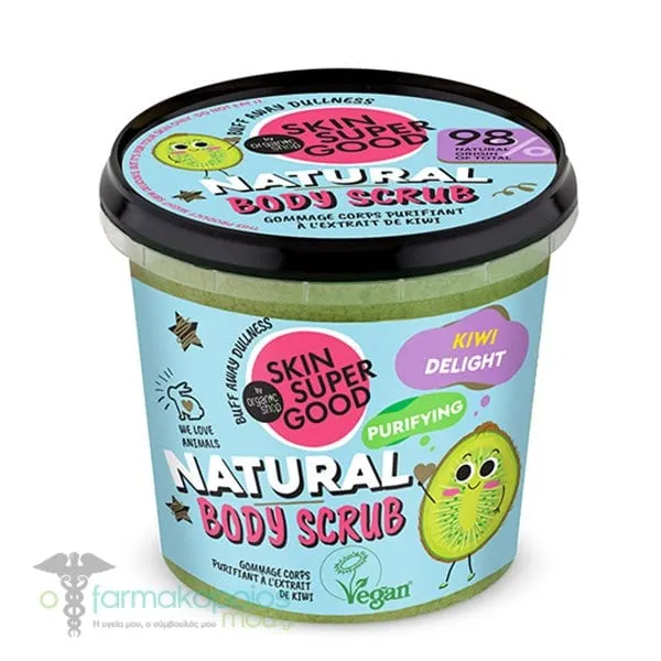 Organic Shop by Natura Siberica Skin Super Good Natural Body Scrub Kiwi Delight, 360ml