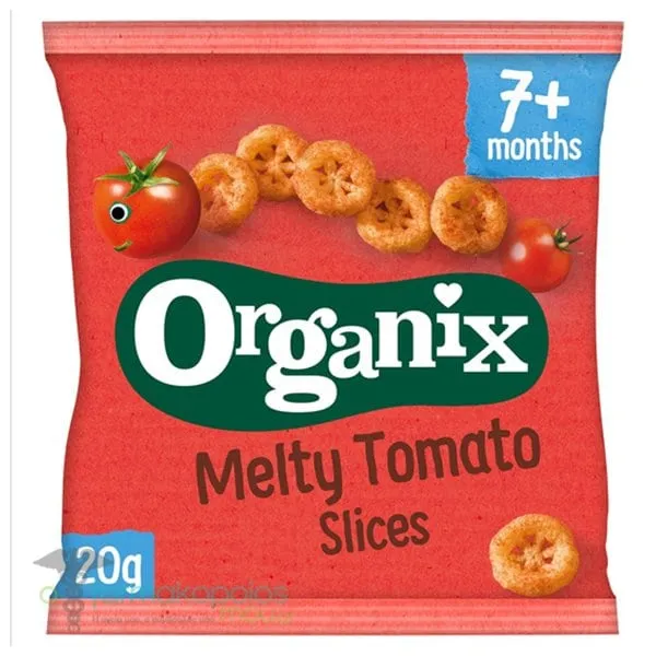Organix Bio Snack Καλαμποκιού με Τομάτα για 7m+, 20g