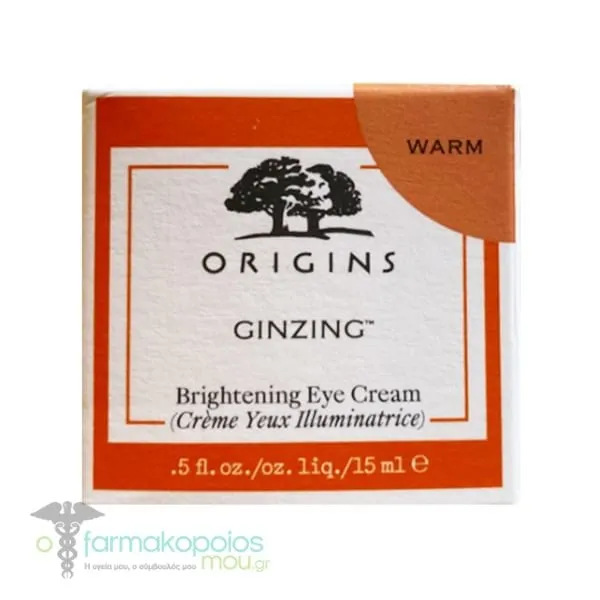 Origins Ginzing Brightening Eye Cream Warm Shade, 15ml