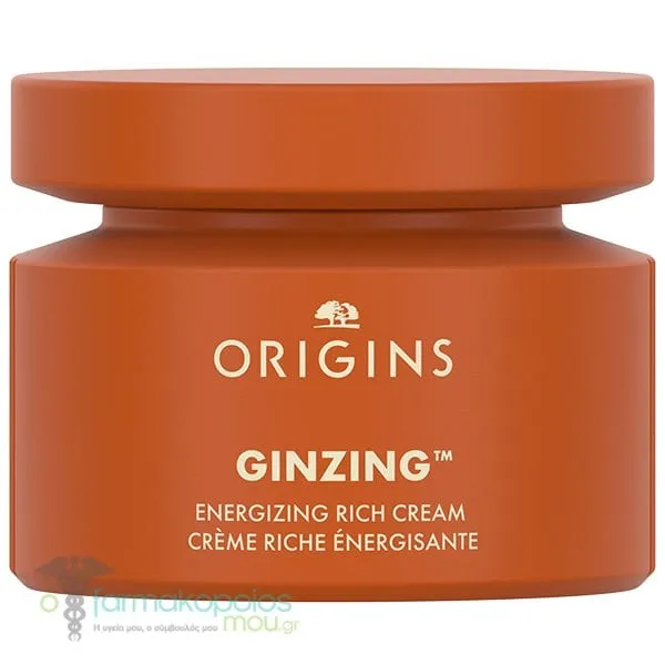 Origins Ginzing Energizing Rich Cream Ενυδατική Κρέμα Προσώπου Πλούσιας Υφής, 50ml