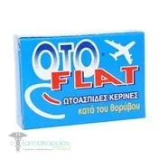 Oto Flat Wax Ear Plugs, 1 pair