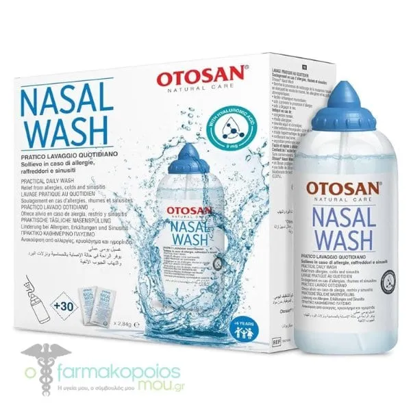 Otosan Nasal Wash Kit with Bottle & 30 Sachets, 1set