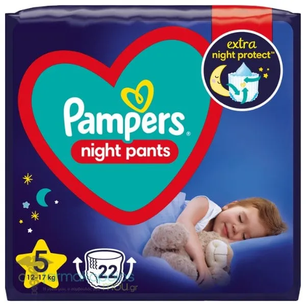 Pampers Night Pants No.5 (12-17kg), 22pcs