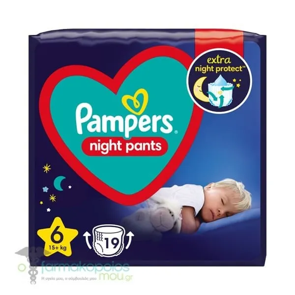 Pampers Night Pants No.6 (15kg+), 19pcs