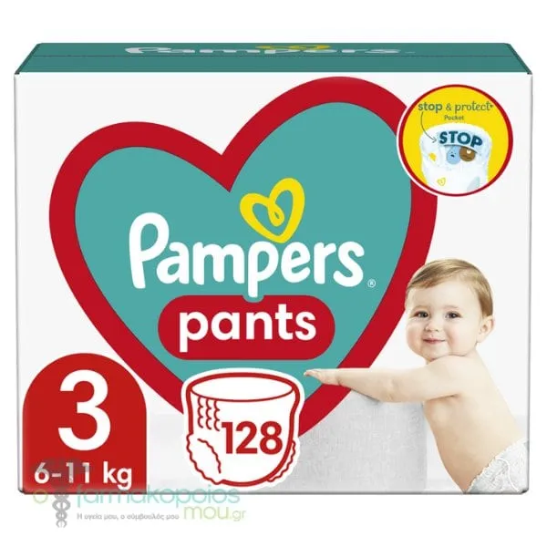 Pampers Pants No.3 Maxi Pack (6-11kg), 128pcs