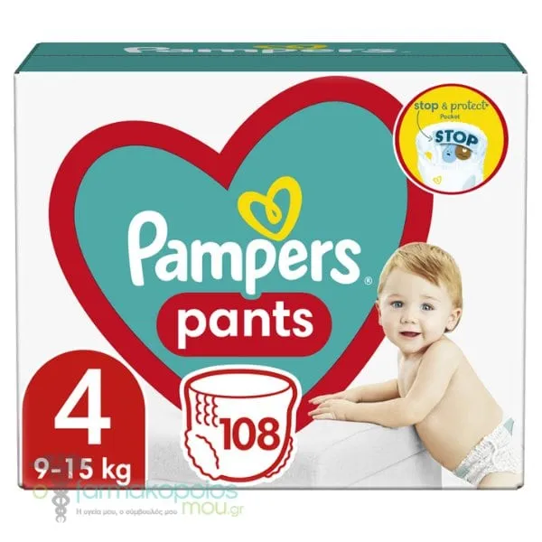 Pampers Pants No.4 Mega Pack (9-15kg), 108pcs