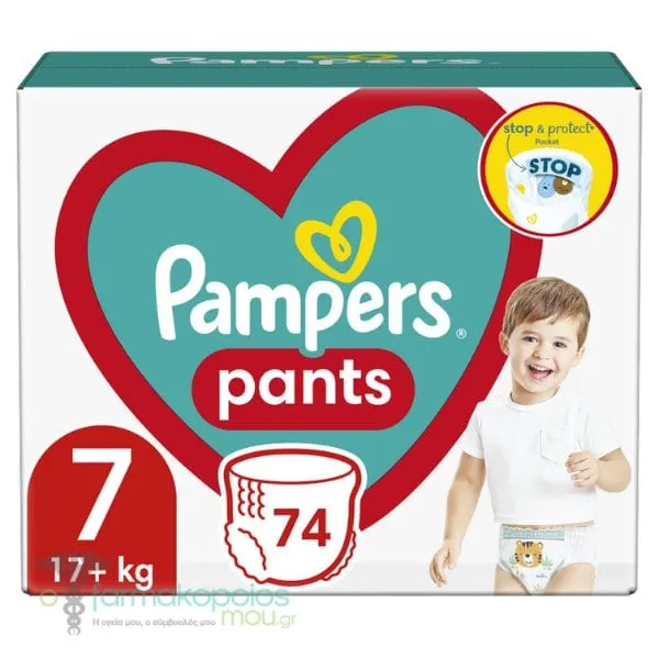 Pampers Pants No.7 Mega Pack (17+kg), 74pcs