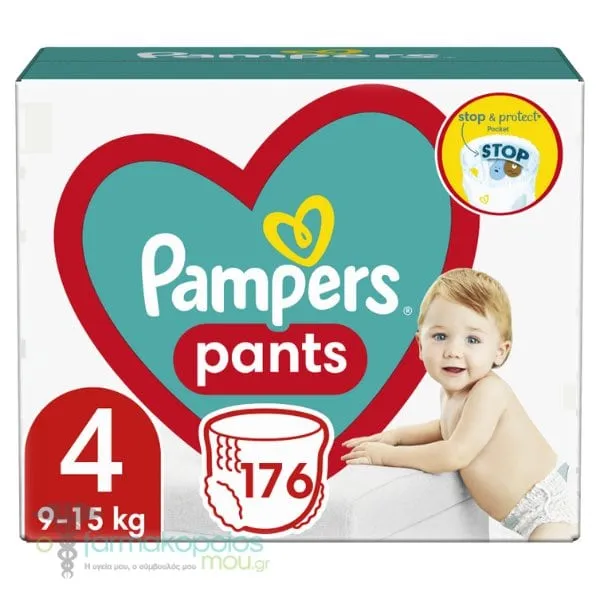 Pampers Pants No.4 Monthly Pack (9-15kg), 176pcs