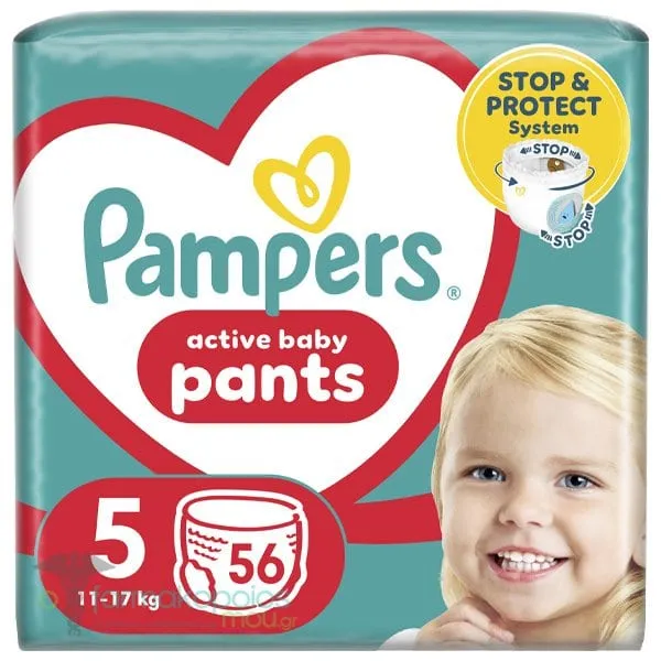 Pampers Pants No.5 (11-17kg) Πάνες Βρακάκι, 56τεμ