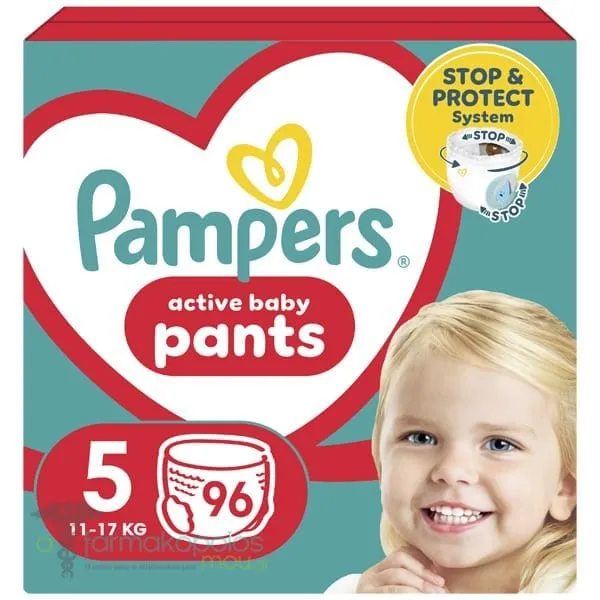 Pampers Pants No.5 (11-17kg) Πάνες Βρακάκι, 96τεμ