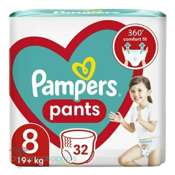 Pampers Pants No.8 (19+kg), 32pcs