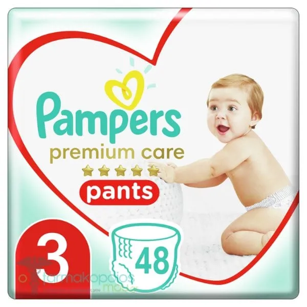 Pampers Premium Care Pants No.3 (6-11kg), 48pcs
