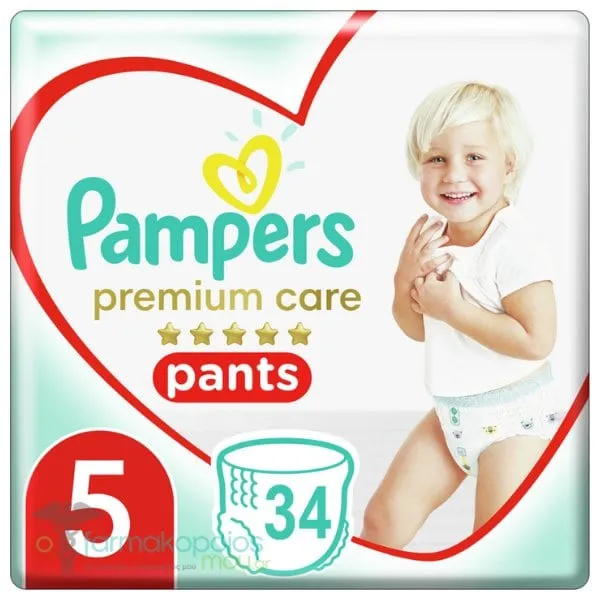 Pampers Premium Care Pants No.5 (12-17kg), 34pcs
