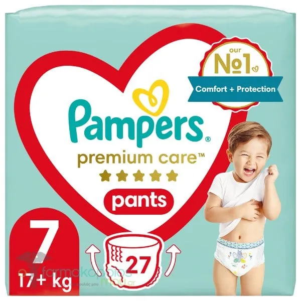 Pampers Premium Care Pants No7 (17kg+), 27pcs