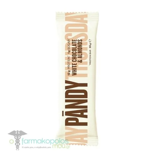 Pandy White Chocolate & Almonds Protein Bar, 35gr