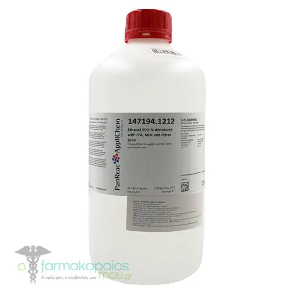 PanReac Applichem Ethanol 99.8% Denatured, 2.5lt