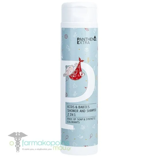 Panthenol Extra 2σε1 Αφρόλουτρο &amp; Σαμπουάν για Παιδία &amp; Βρέφη, 300ml