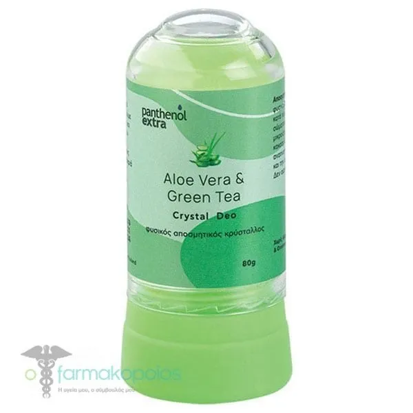 Panthenol Extra Crystal Deodorant Aloe Vera & Green Tea, 80g