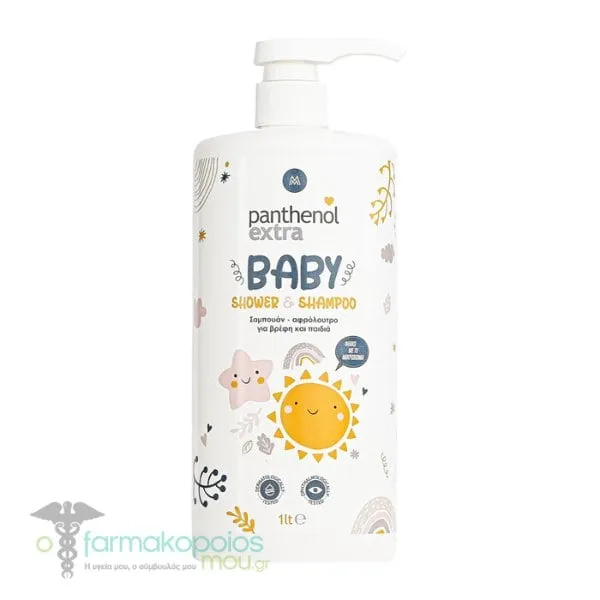 Panthenol Extra Baby Shower & Shampoo, 1lt