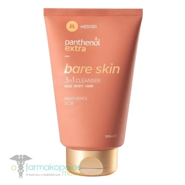 Panthenol Extra Bare Skin 3-in-1 Cleanser, 200ml