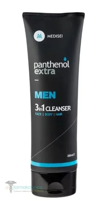 Panthenol Extra Men 3in1 Cleanser Face, Body & Hair, 200ml