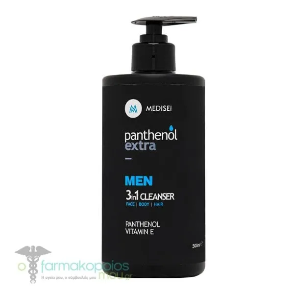 Panthenol Extra Men 3in1 Cleanser Face, Body & Hair, 500ml