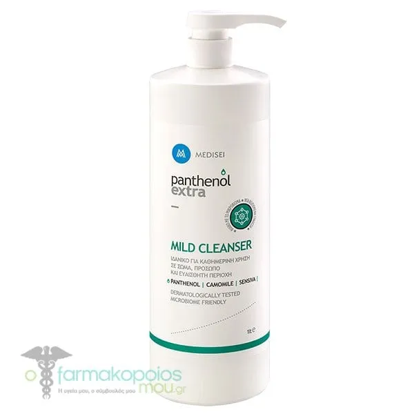 Panthenol Extra Mild Cleanser Απαλός Καθαρισμός Ενηλίκων Χωρίς Αλκάλια & Σαπούνι, 1lt
