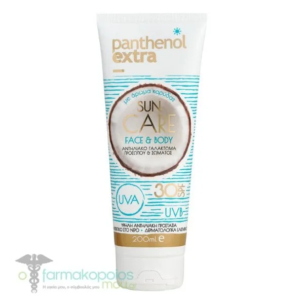 Panthenol Extra Sun Care Face & Body Milk SPF30, 200ml