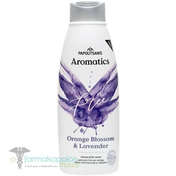 Papoutsanis Aromatics Free Orange Blossom & Lavender Body Wash, 600ml