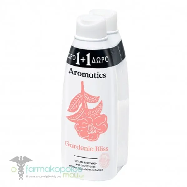Papoutsanis Aromatics Shower Gel Gardenia Bliss (1+1 Free), 2x650ml