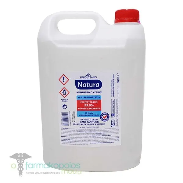 Papoutsanis Natura Hand Antiseptic, 4lt