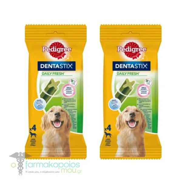 Pedigree Promo (1+1 Free) Dentastix Daily Fresh Large, 2x4pcs