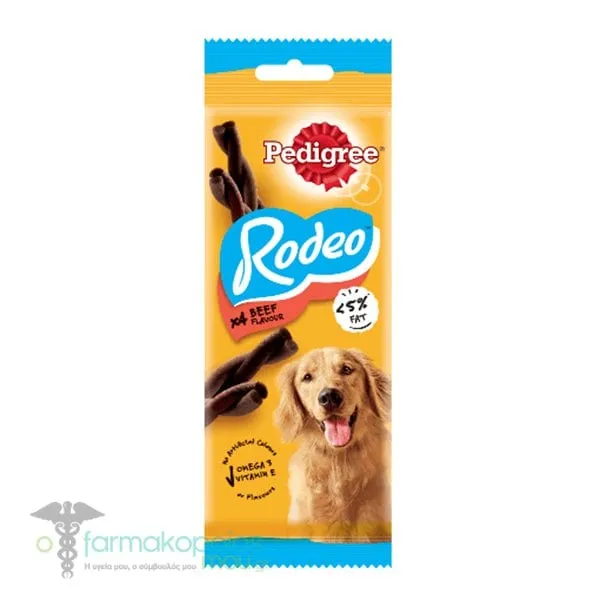 Pedigree Rodeo Steak with Beef, 4pcs