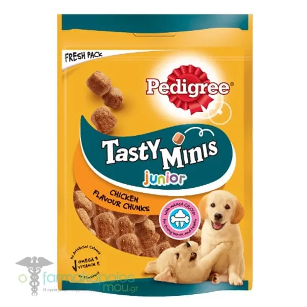 Pedigree Tasty Minis Junior Chicken Flavour Chunks, 125g