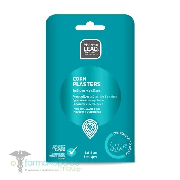 Pharmalead Corn Plasters (2 x 6.5cm), 8pcs