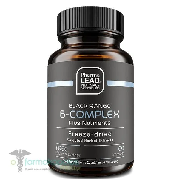 Pharmalead Black Range B-Complex Plus Nutrients, 60caps