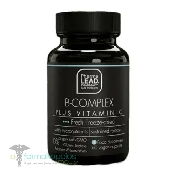 Pharmalead Black Range B-Complex Plus Vitamin C, 60veg.caps
