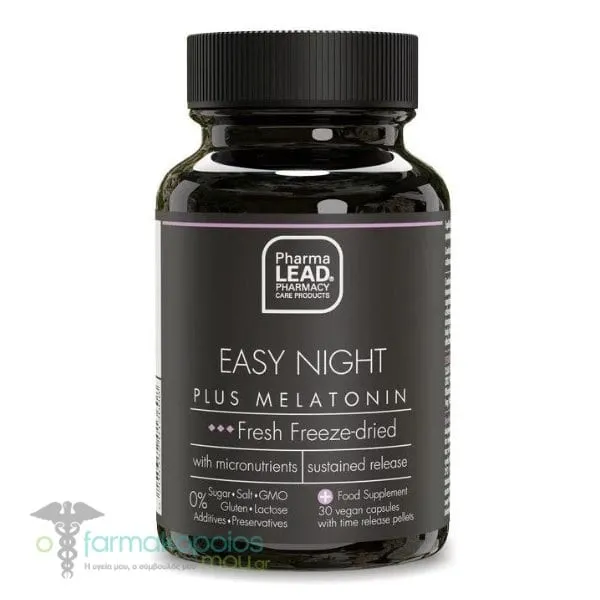 Pharmalead Black Range Easy Night Plus Melatonin, 30veg.caps